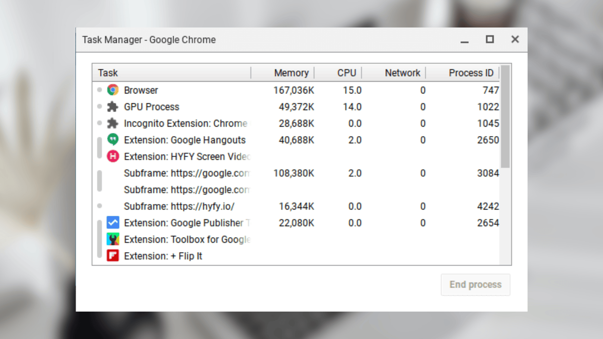 check task manager for  resource hogs