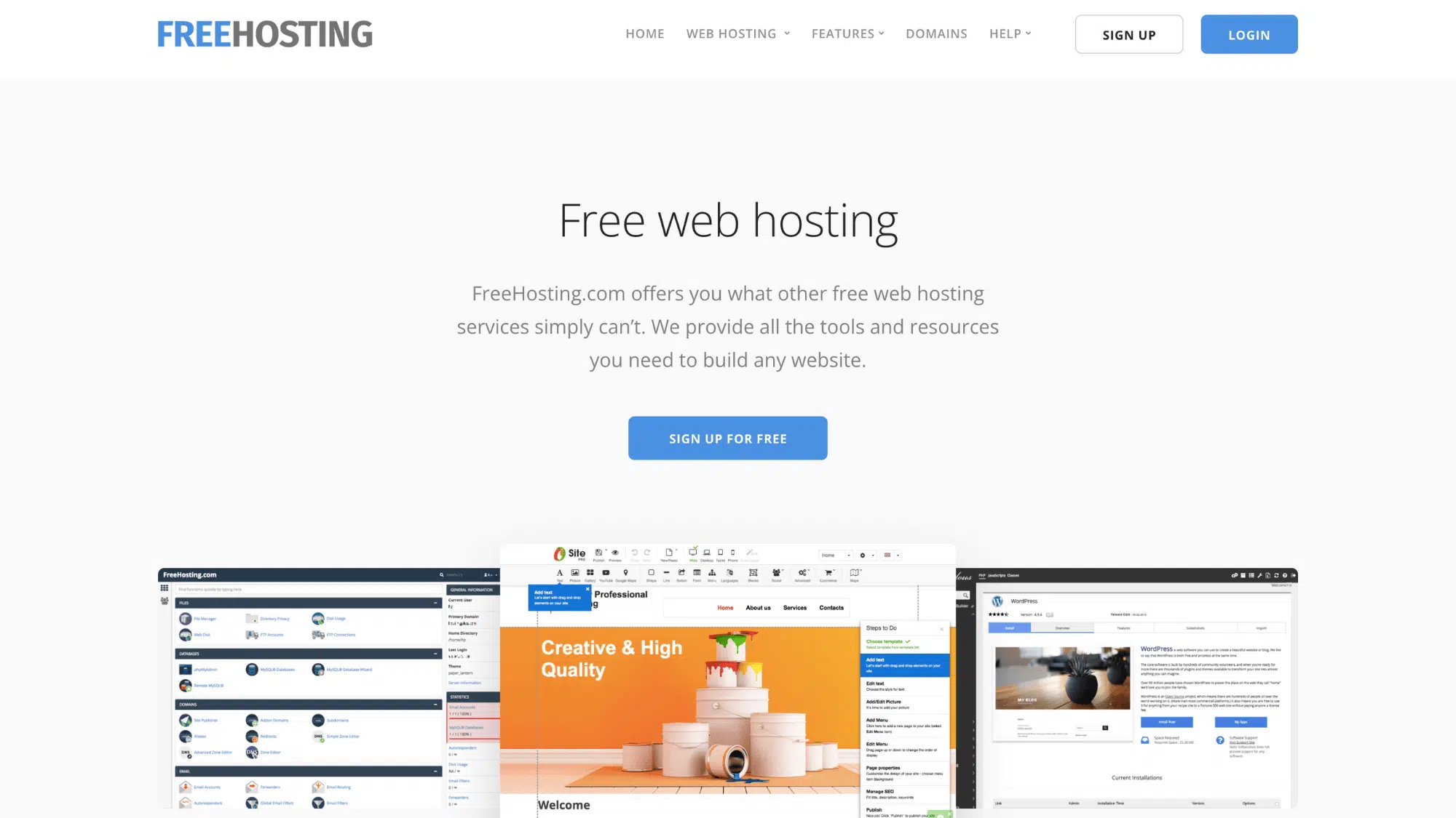free hosting com