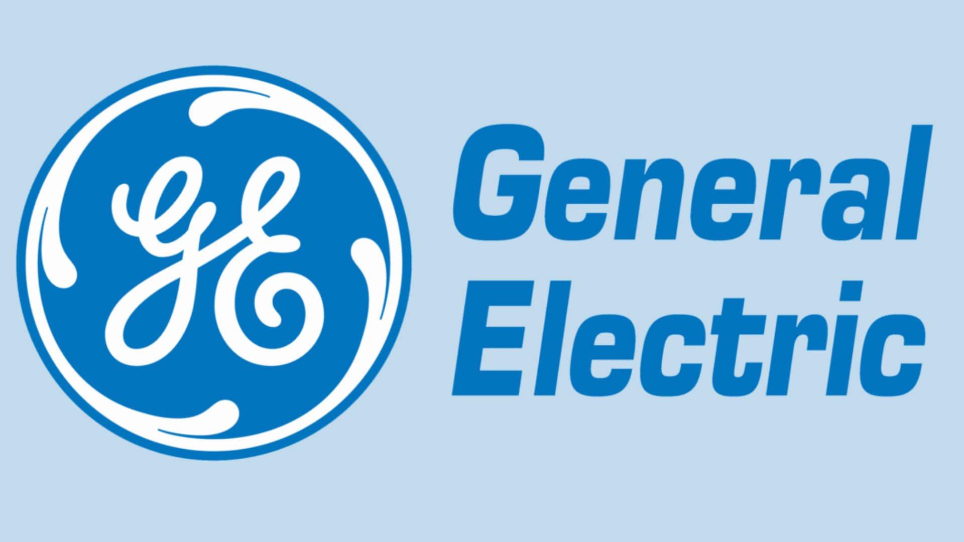 Logo representing general electric as a company that uses aws