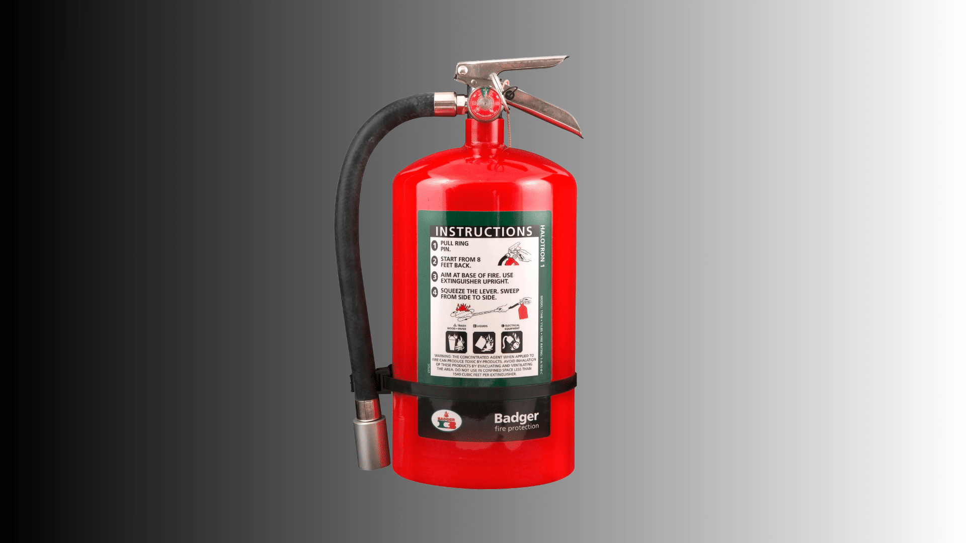 badger model 115 hb halotron i extinguisher