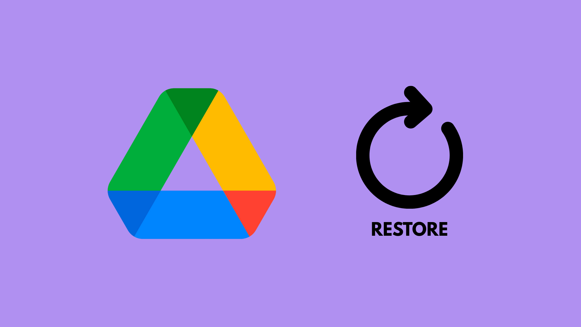 can you restore a google drive backup after setup