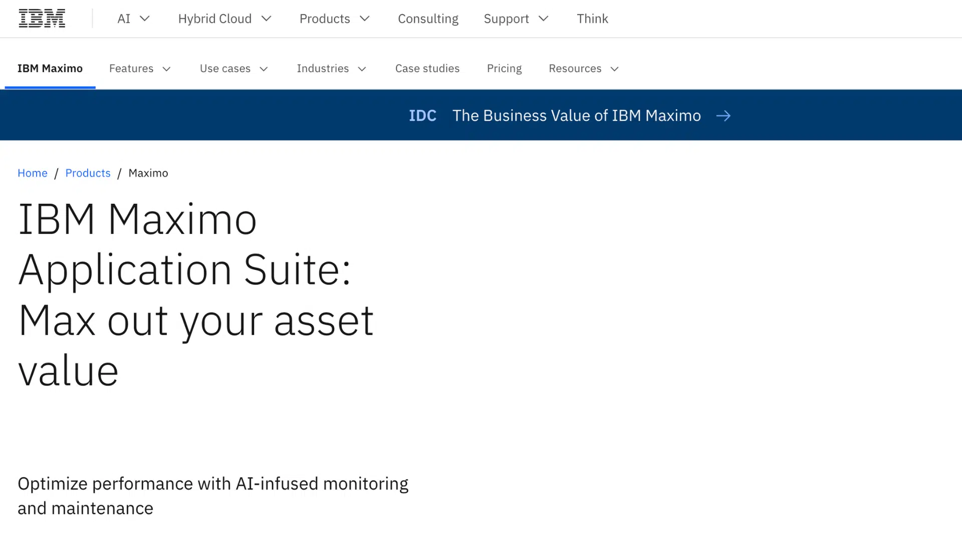 ibm maximo