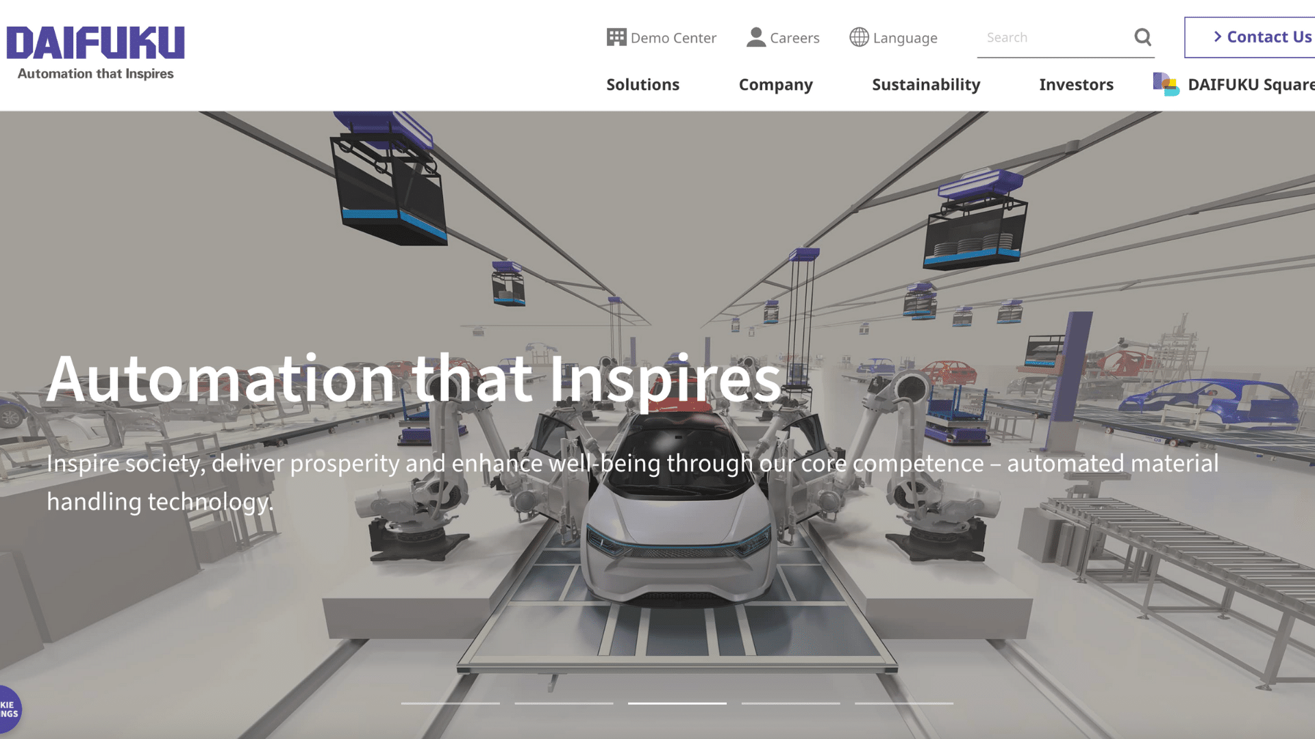 logo representing daifuku a company that provides warehouse automation solutions