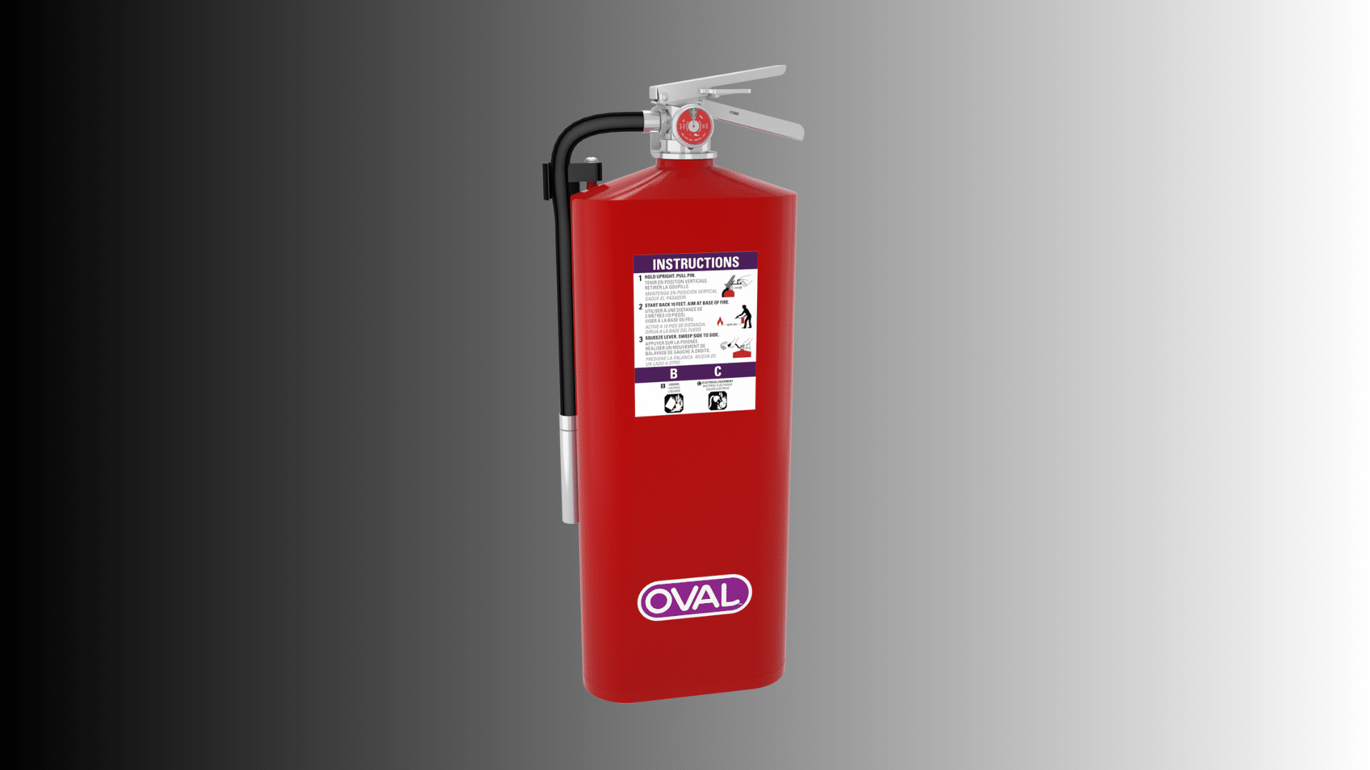 oval model 10h abc dry chemical fire extinguisher