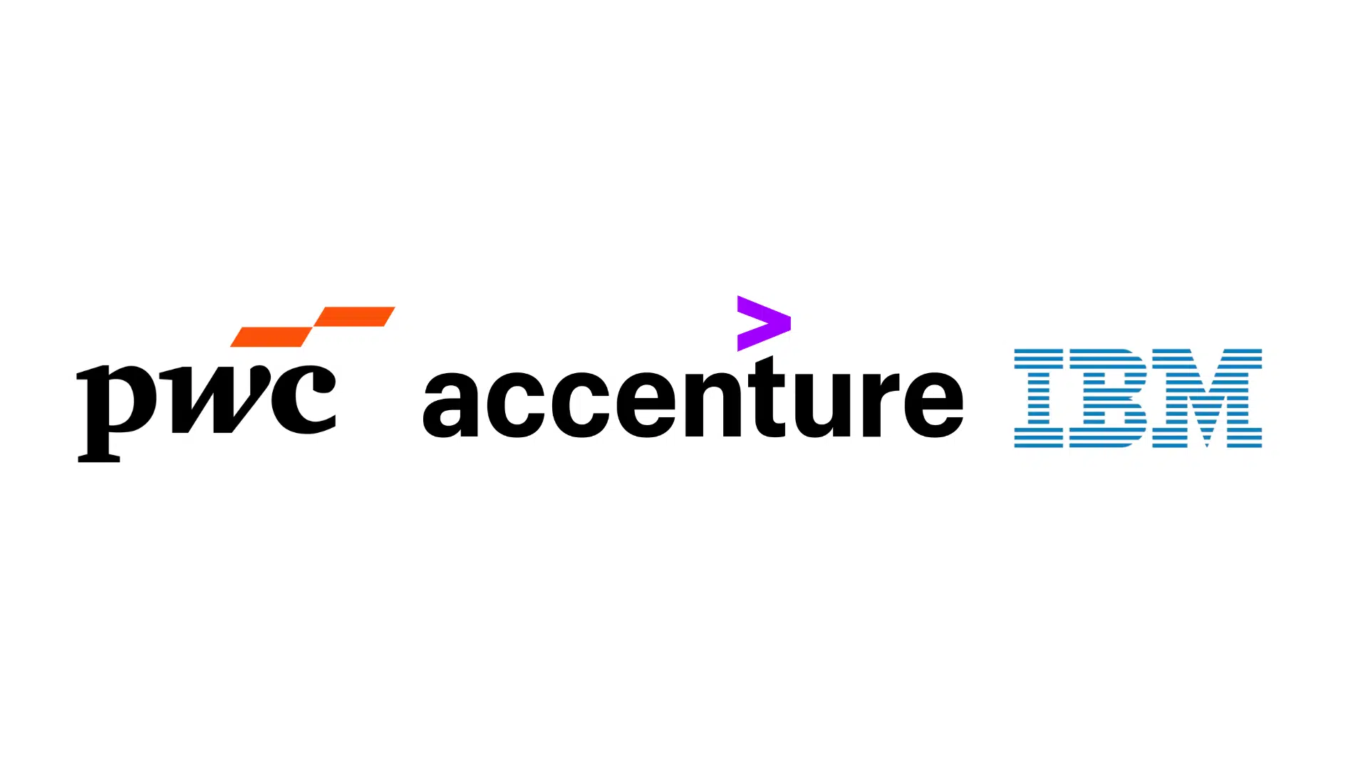 pwc accenture and ibm logo