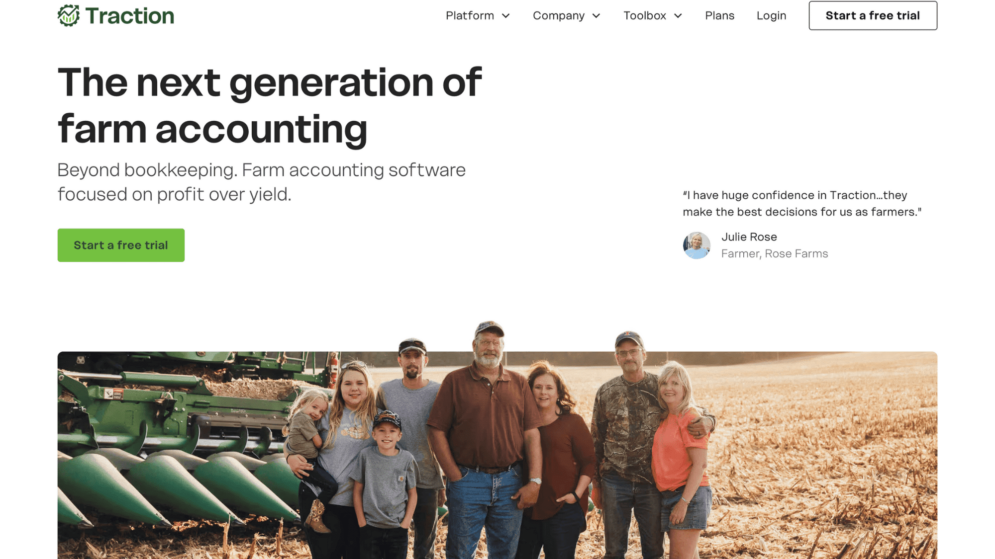 top farm accounting software traction ag