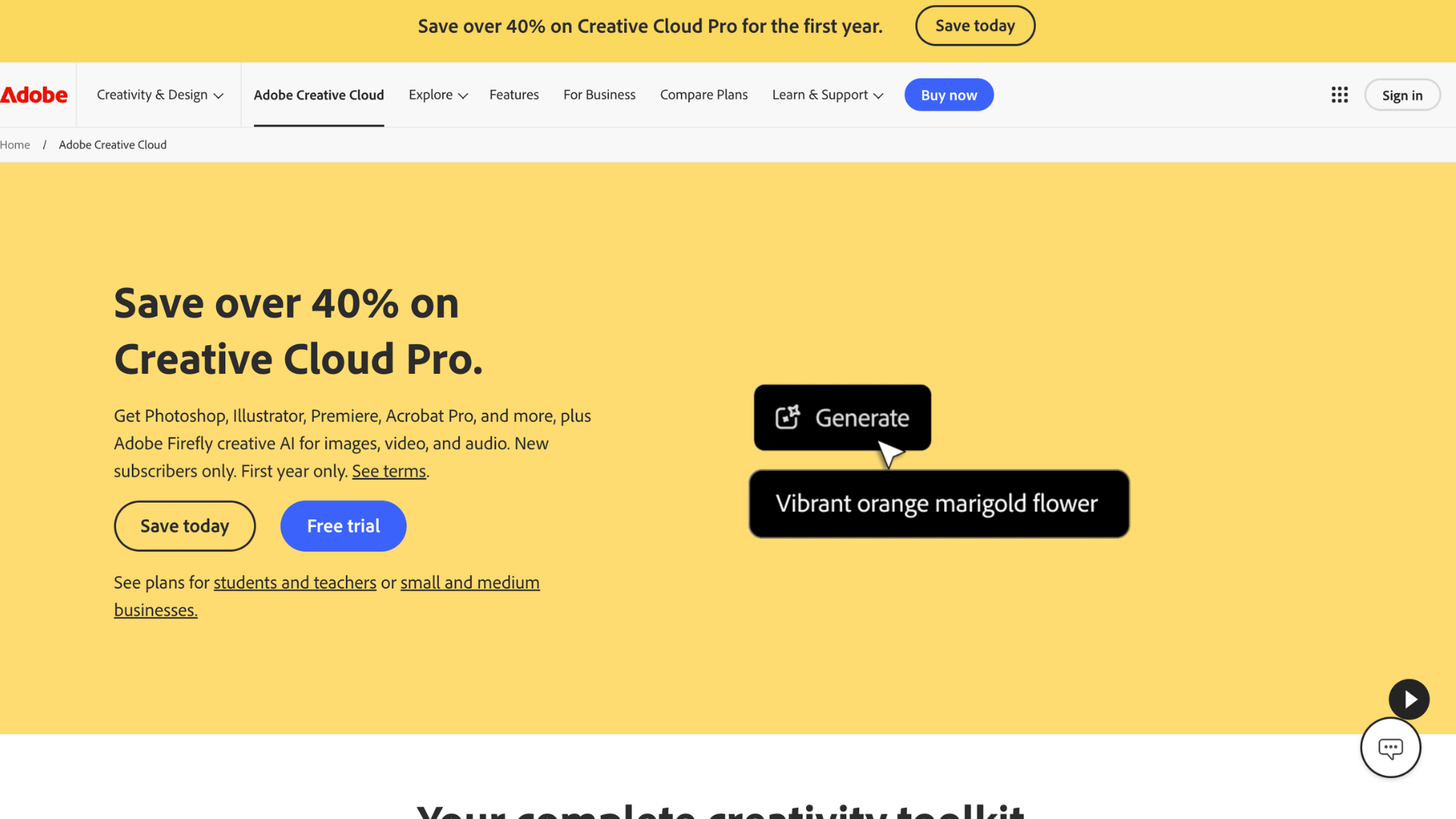adobe creative cloud homepage dashboard