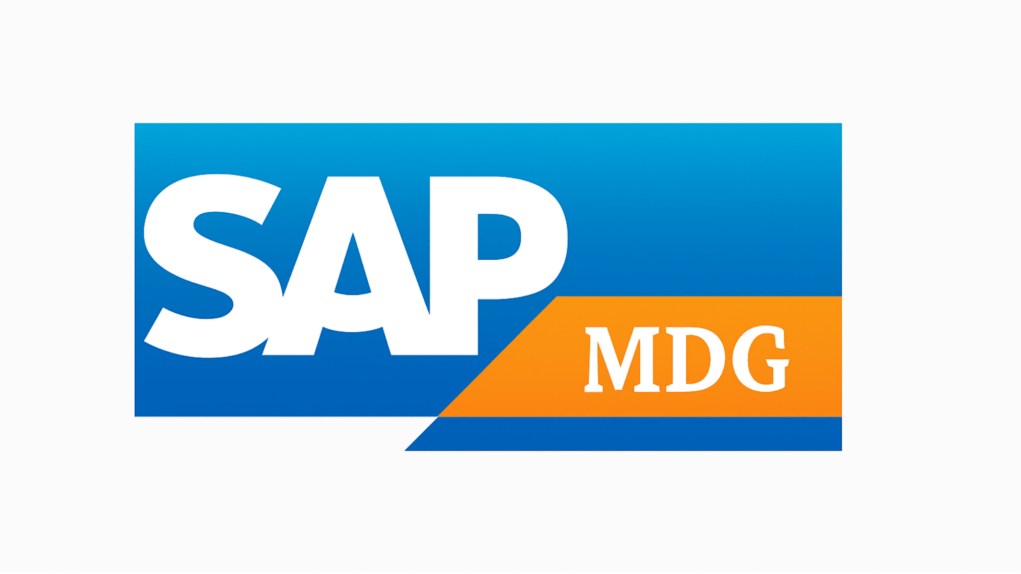 blue and orange sap mdg logo