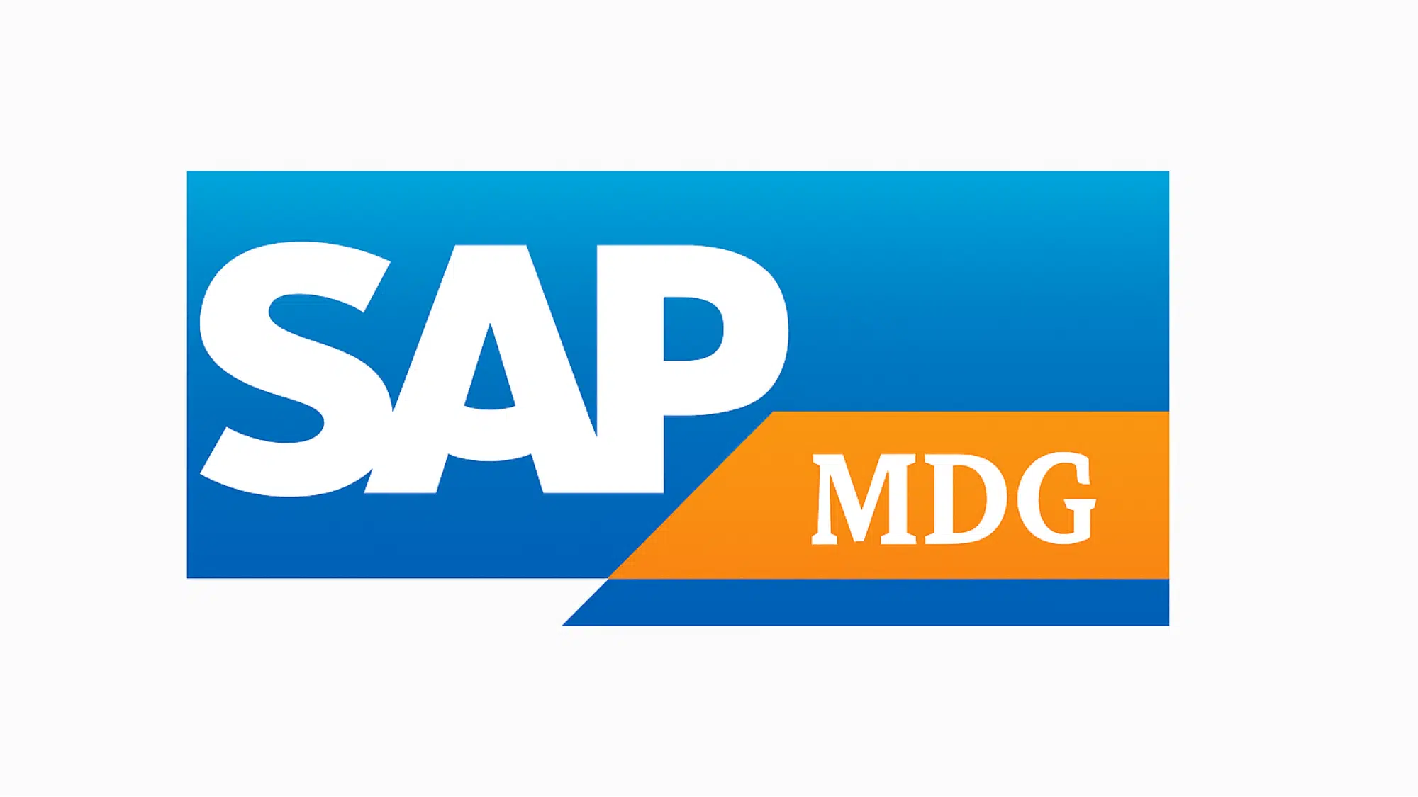 blue and orange sap mdg logo