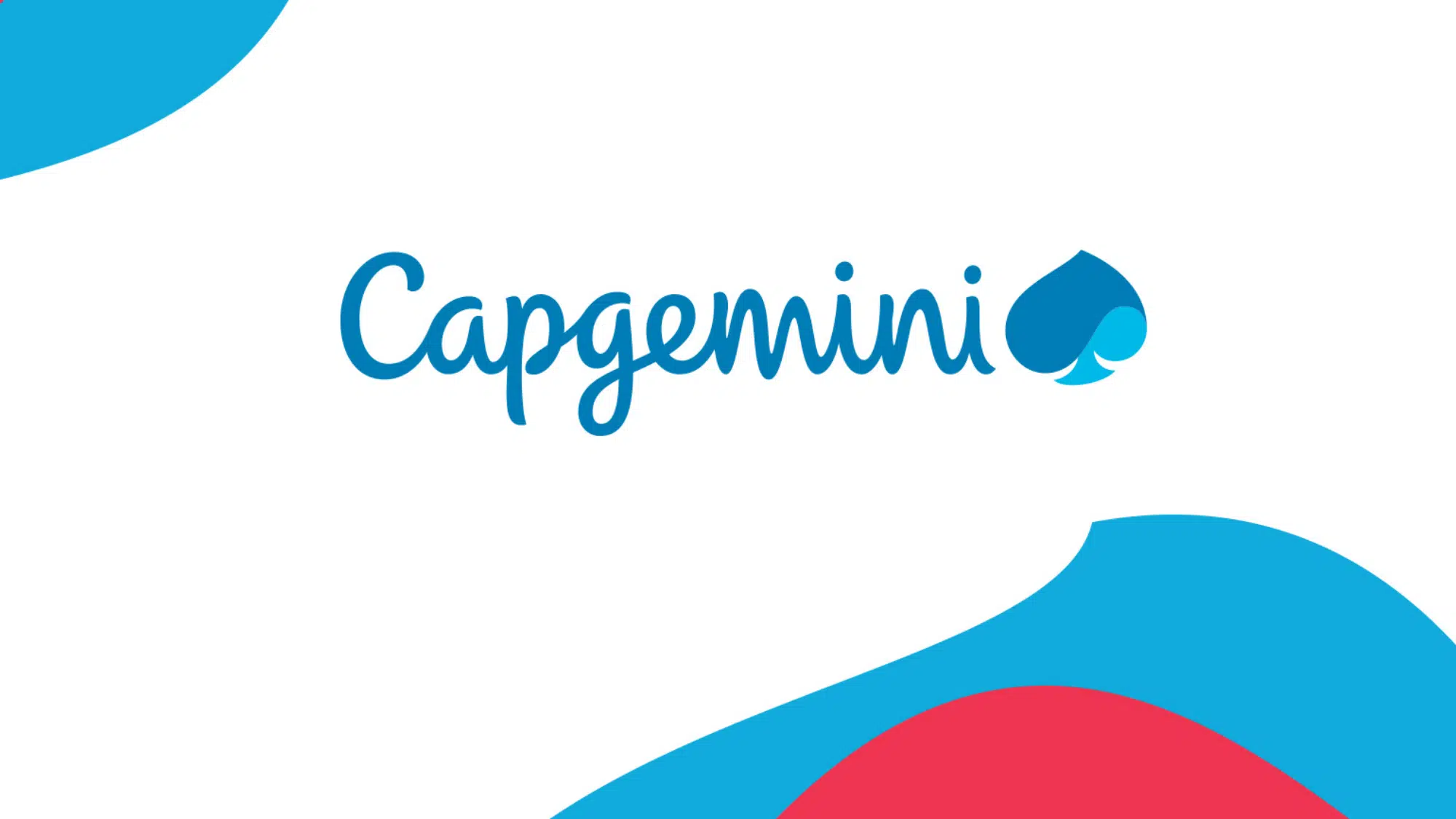 blue capgemini text with a spade logo on a white background