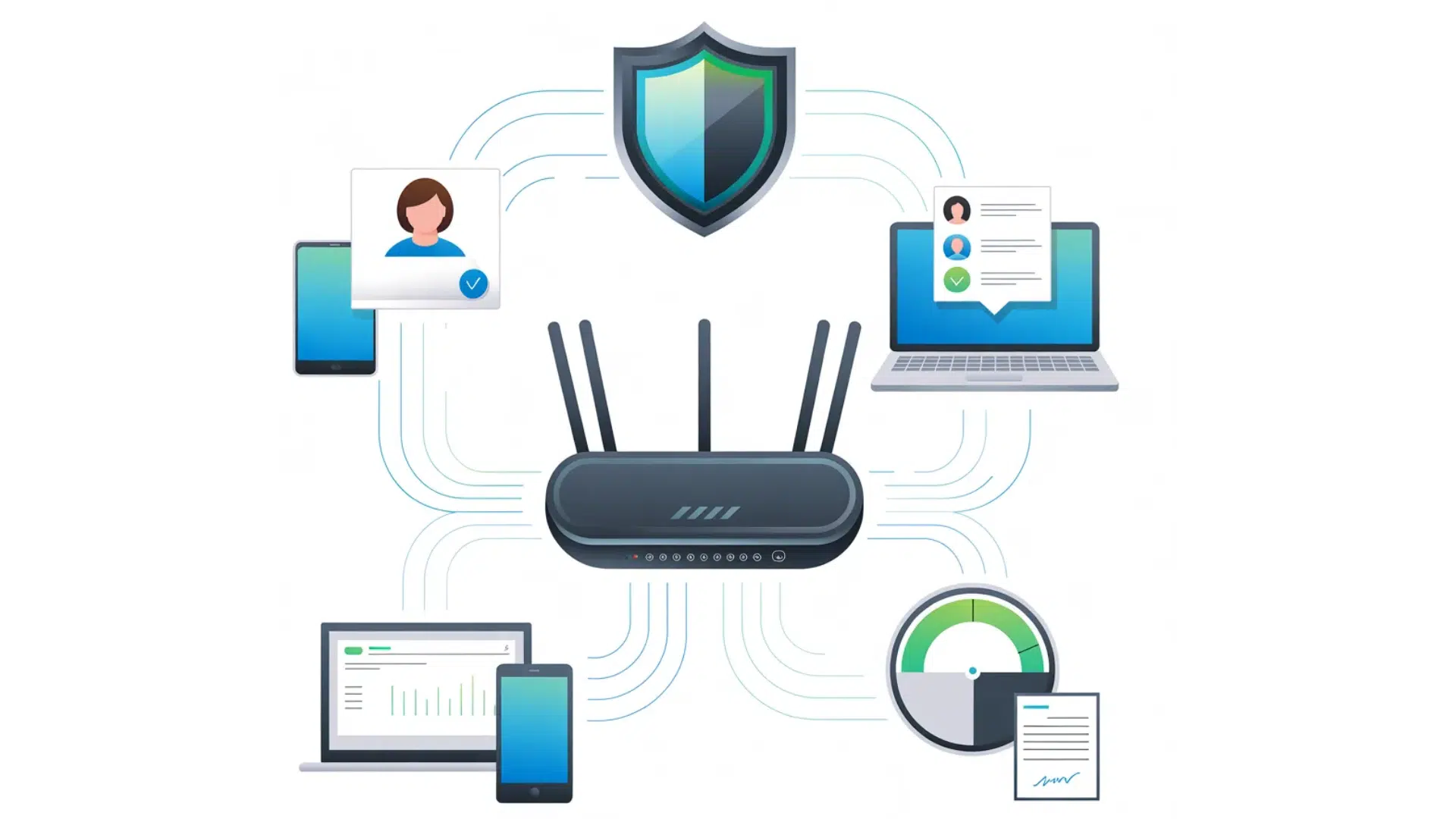 captive portal secures wifi access through user authentication and device control