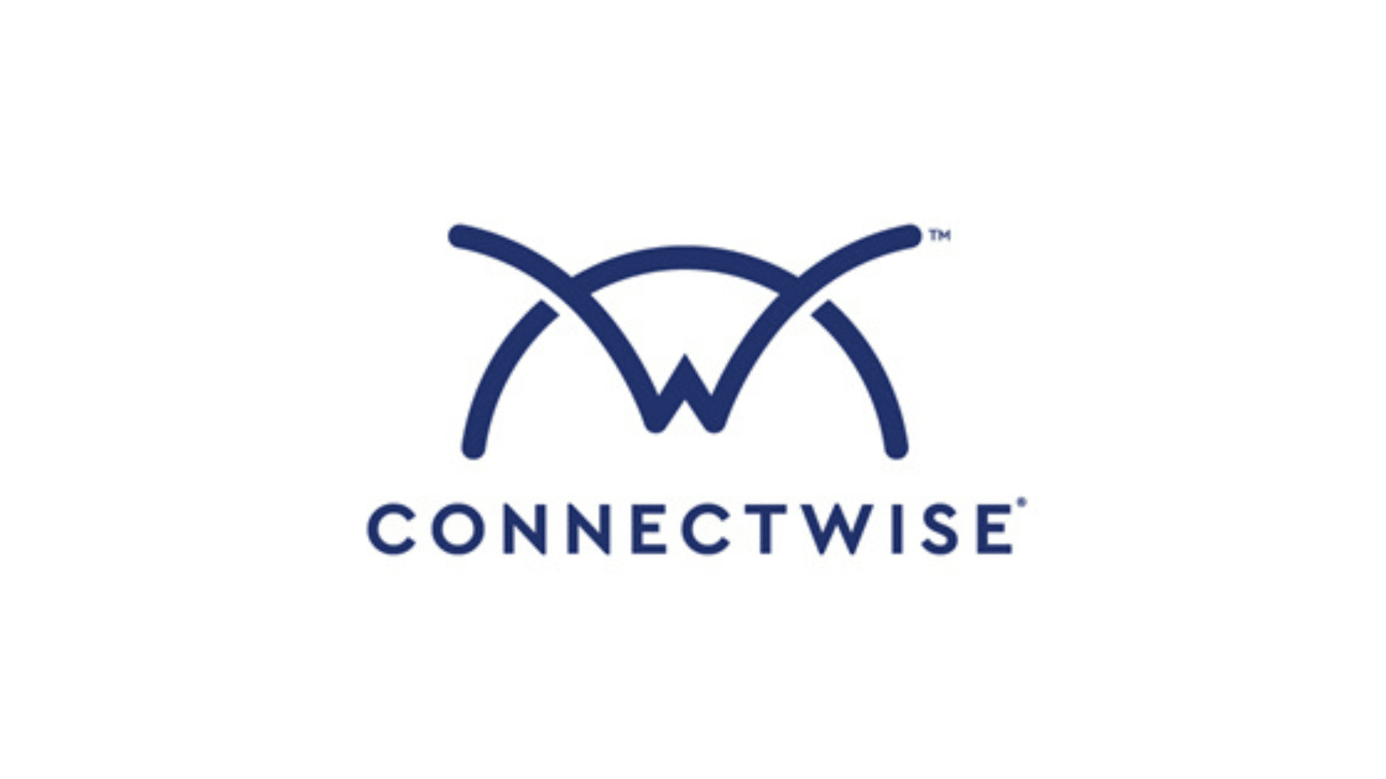 connectwise logo featuring a stylized blue w