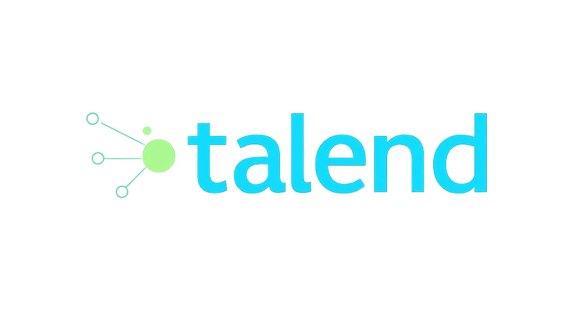 logo displaying talend in bright blue lowercase letters
