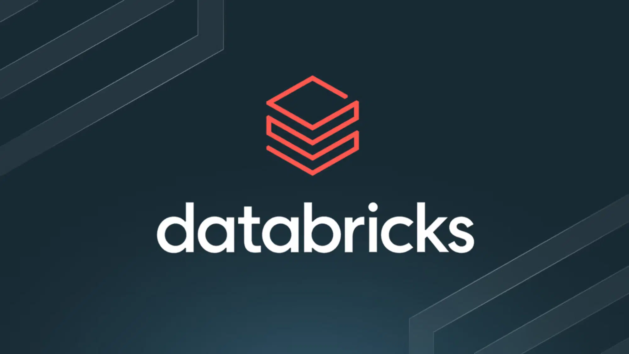 logo of databricks on a dark background