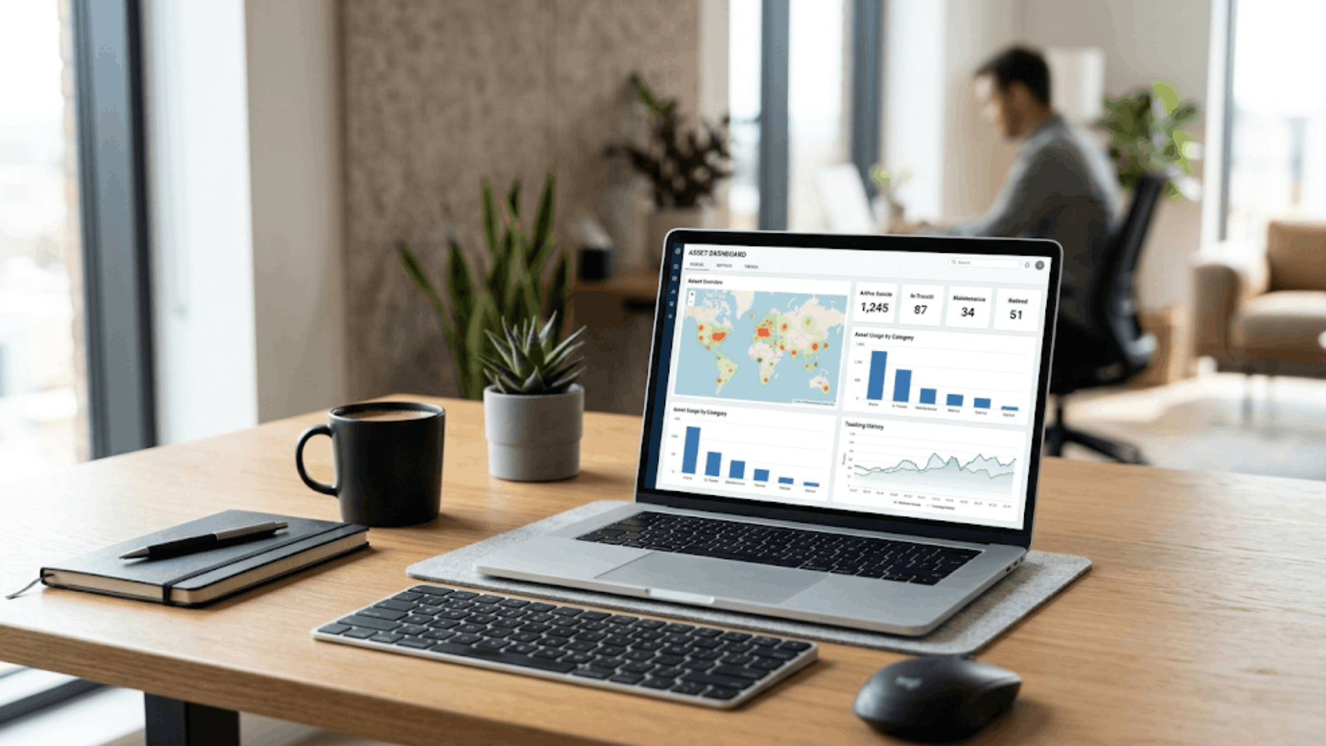 asset management solution for tracking assets monitoring usage and analyzing performance data in real time