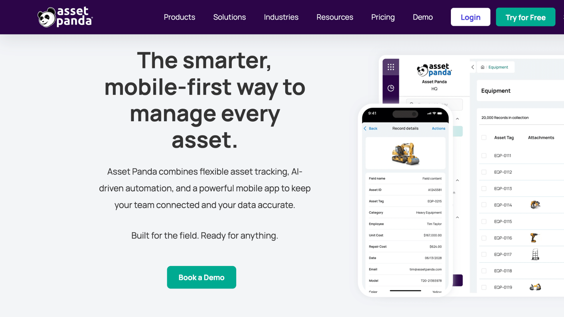 asset panda asset management software with mobile tracking workflows and scalable asset control