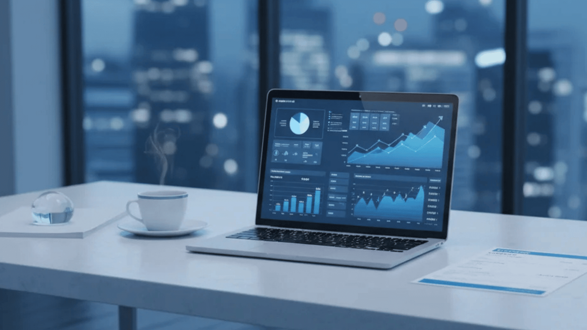 cloud adoption roadmap for enterprise teams displayed on laptop dashboard