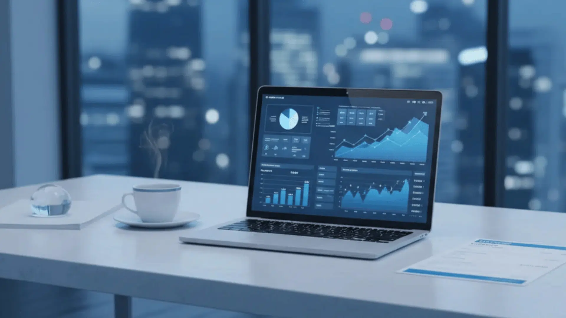 cloud adoption roadmap for enterprise teams displayed on laptop dashboard