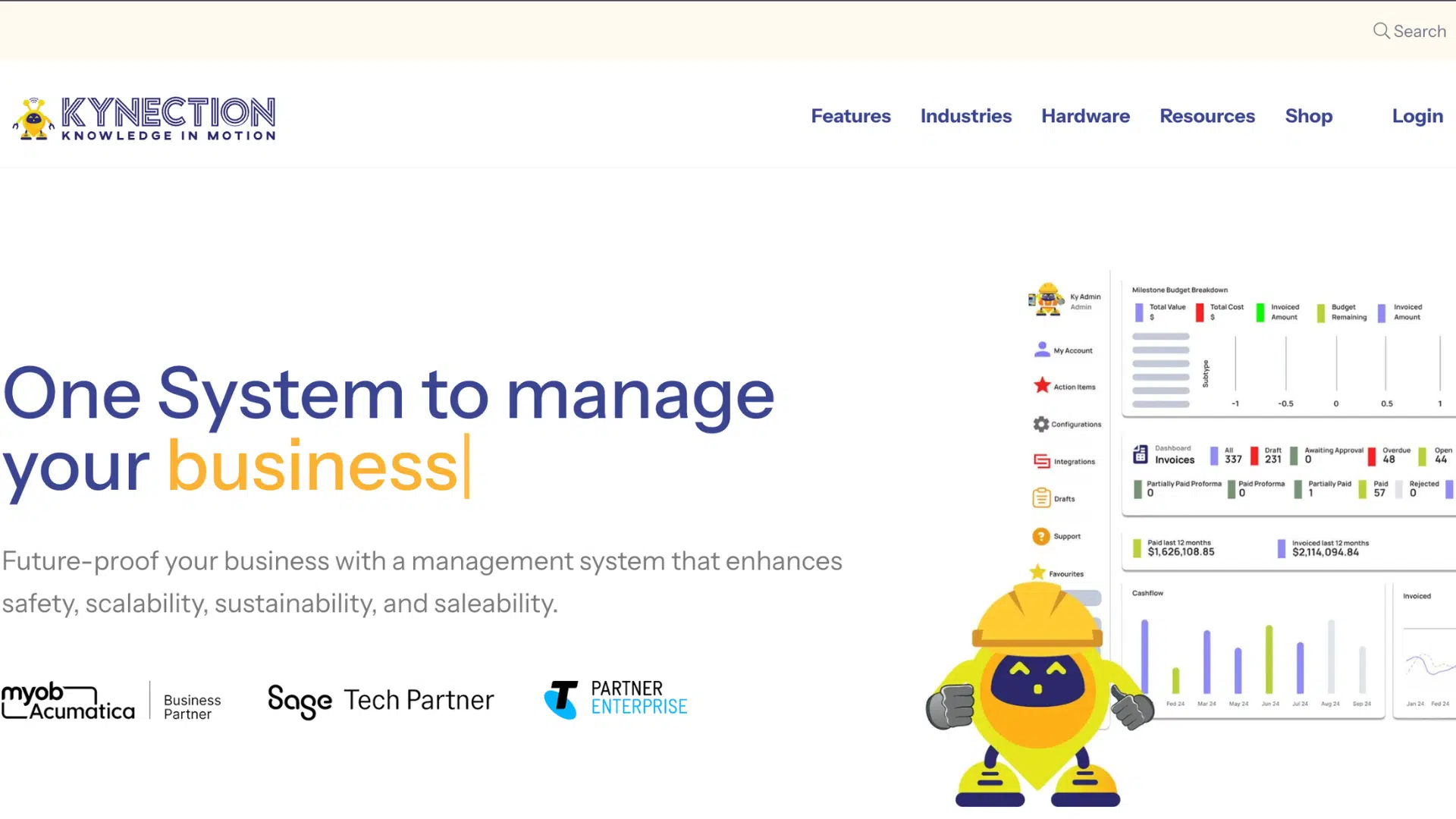 kynection asset management software for real time tracking and field operations management