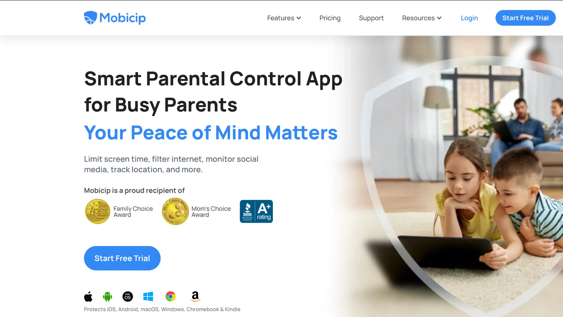 mobicip parental control app for screen time limits web filtering and safe browsing for children