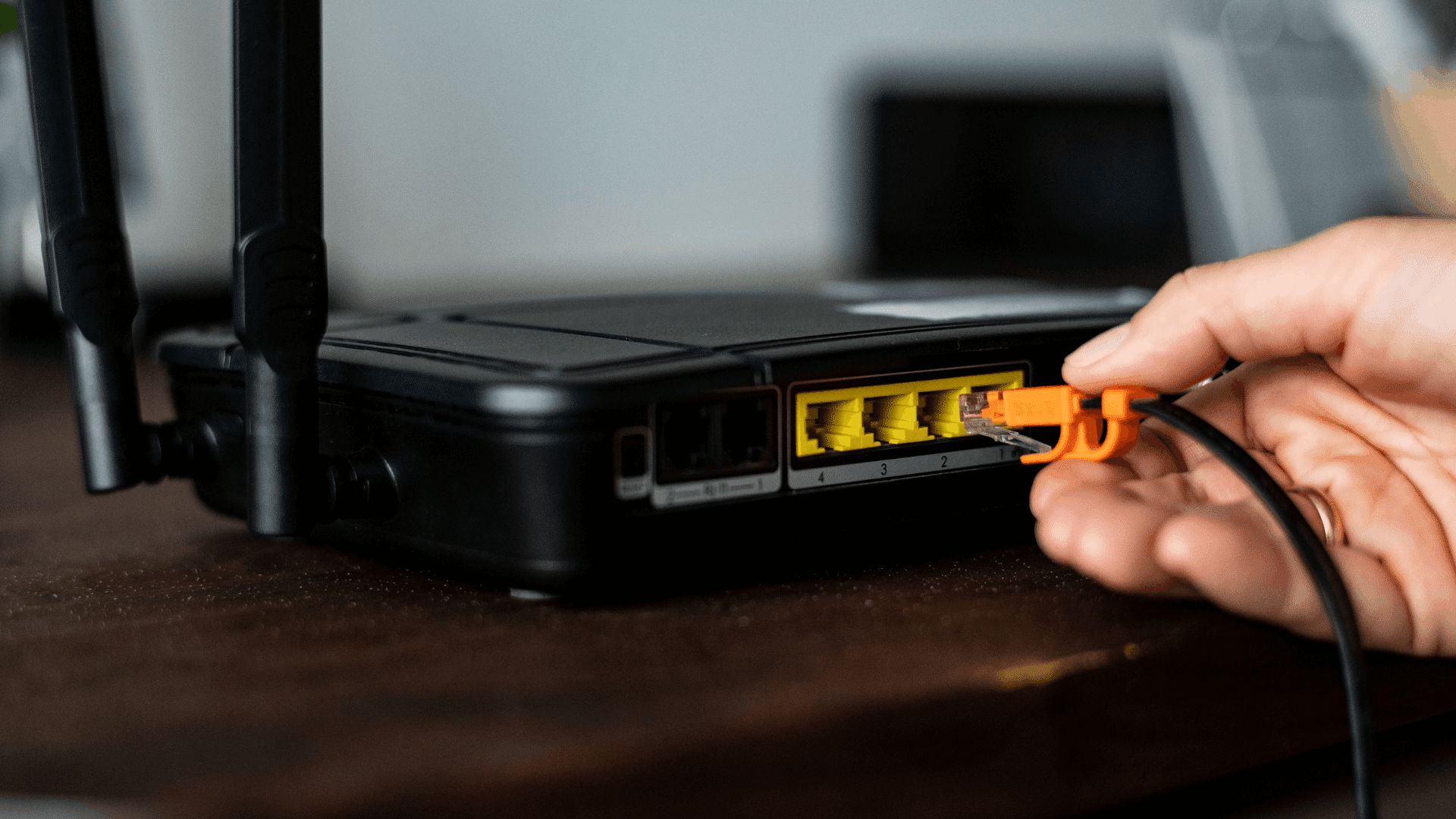 starlink router setup and cable connection during home internet installation process (1)