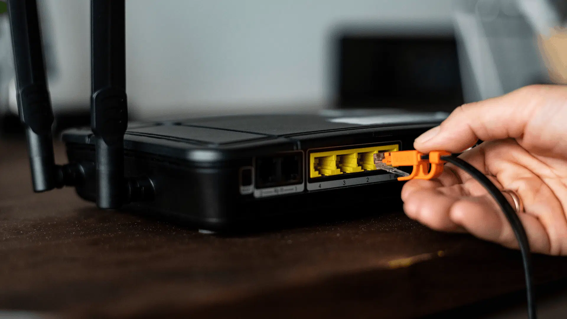 starlink router setup and cable connection during home internet installation process (1)