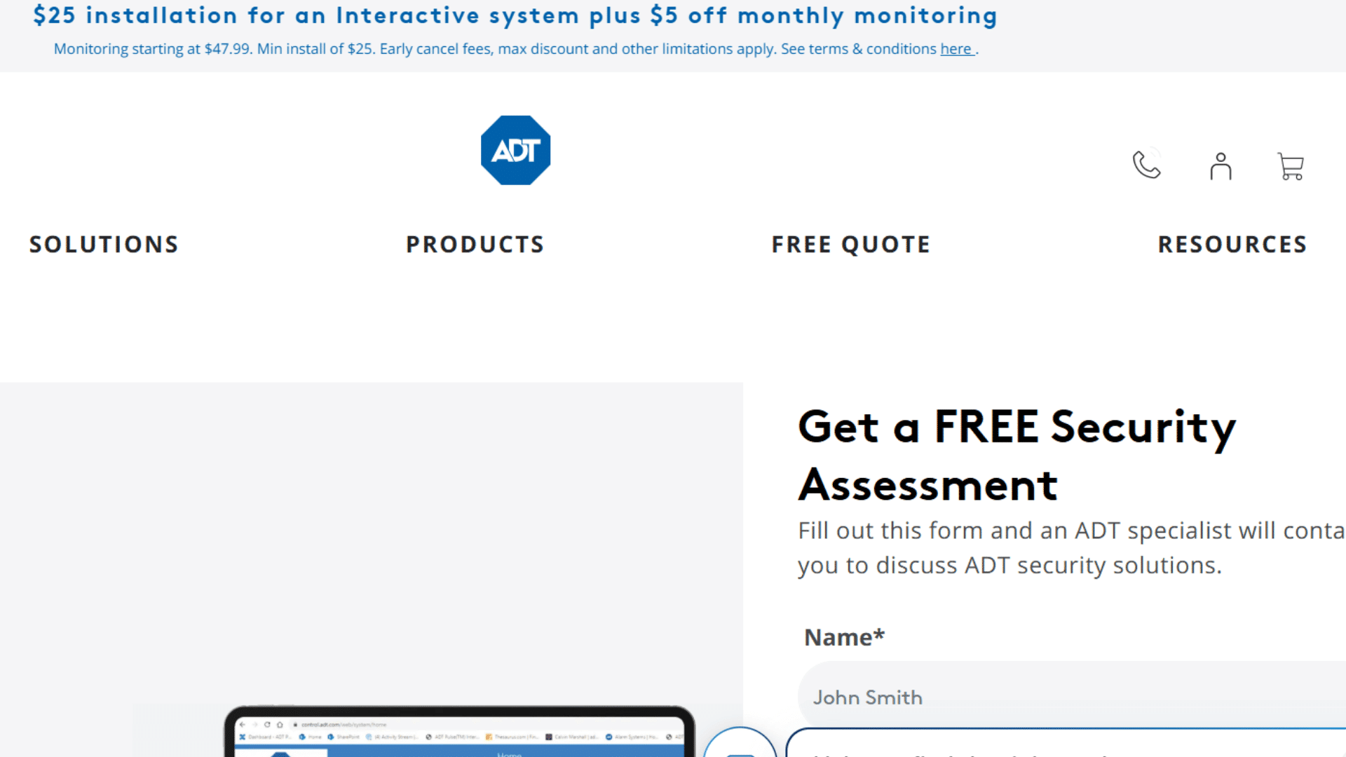 a screenshot of website page of atd