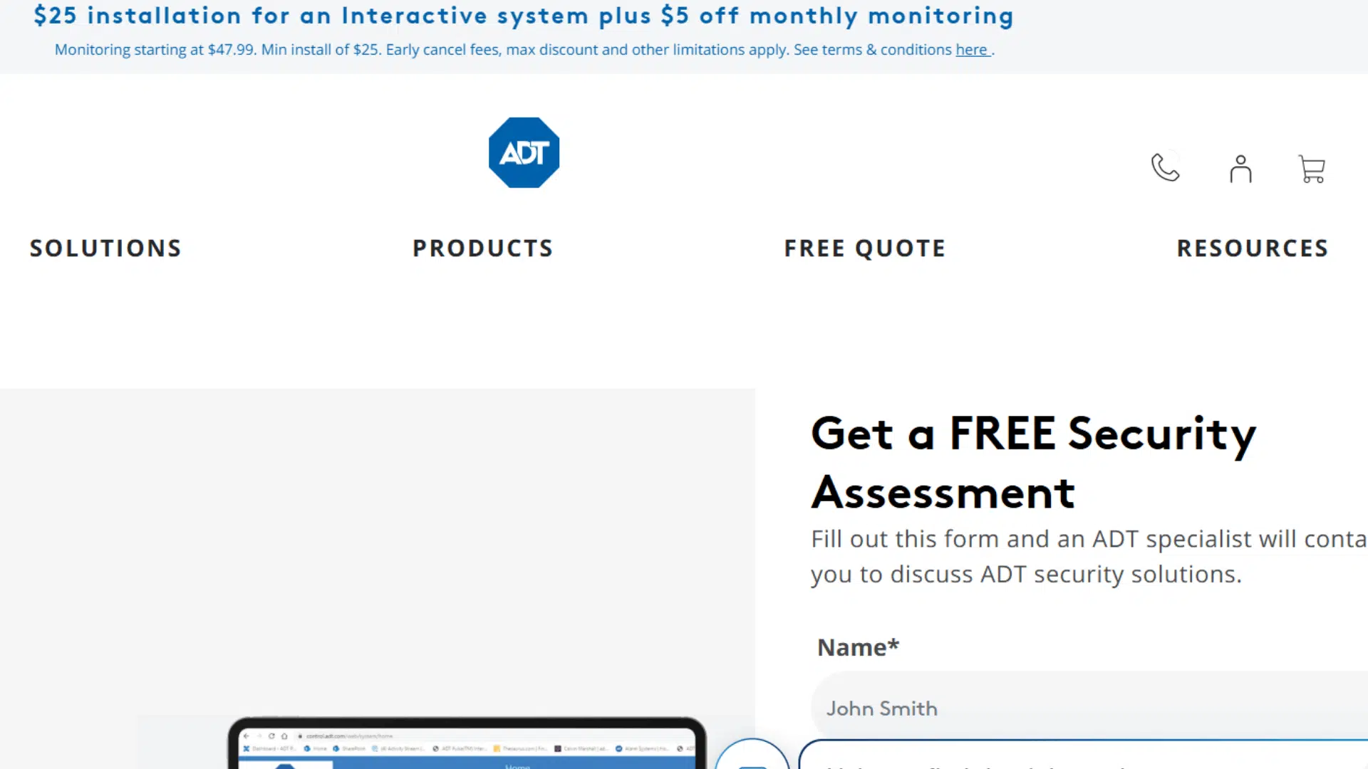 a screenshot of website page of atd