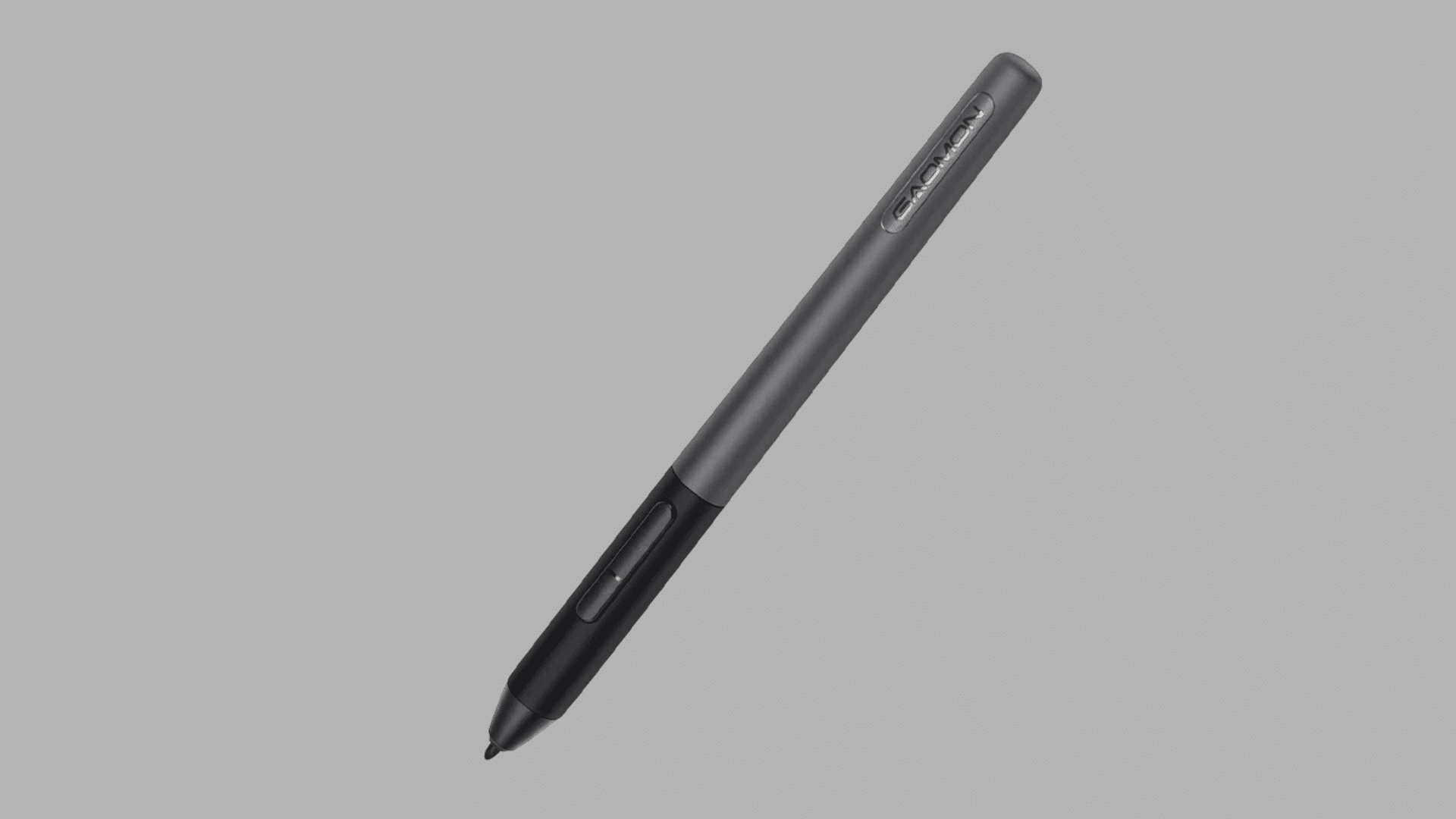 black digital stylus pen with side buttons and a fine tip designed for drawing writing and navigation on touch devices