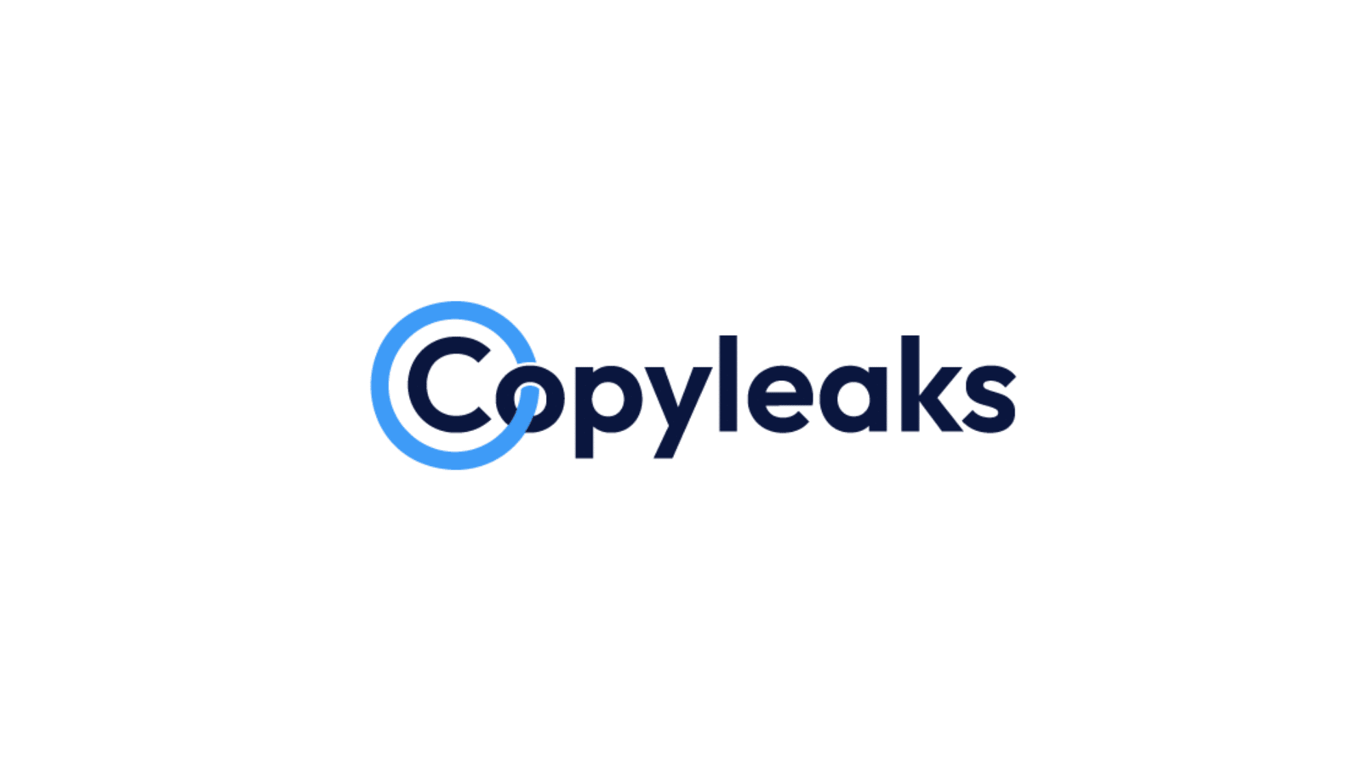 copyleaks logo in a blank white background for the purpose of explaining reader which website to link to