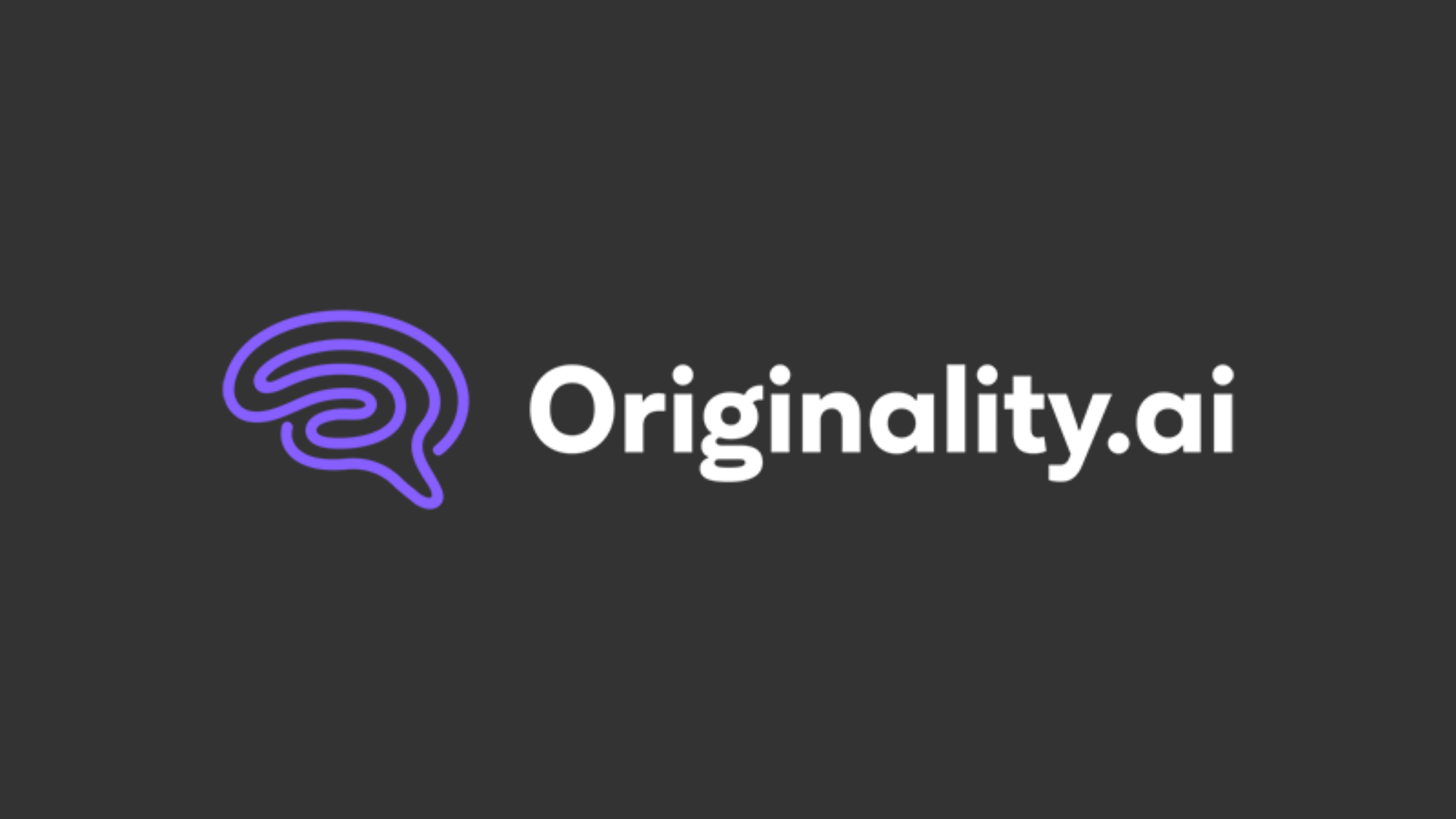 originality ai logo in a dark grey background for the purpose of explaining reader which website to link to