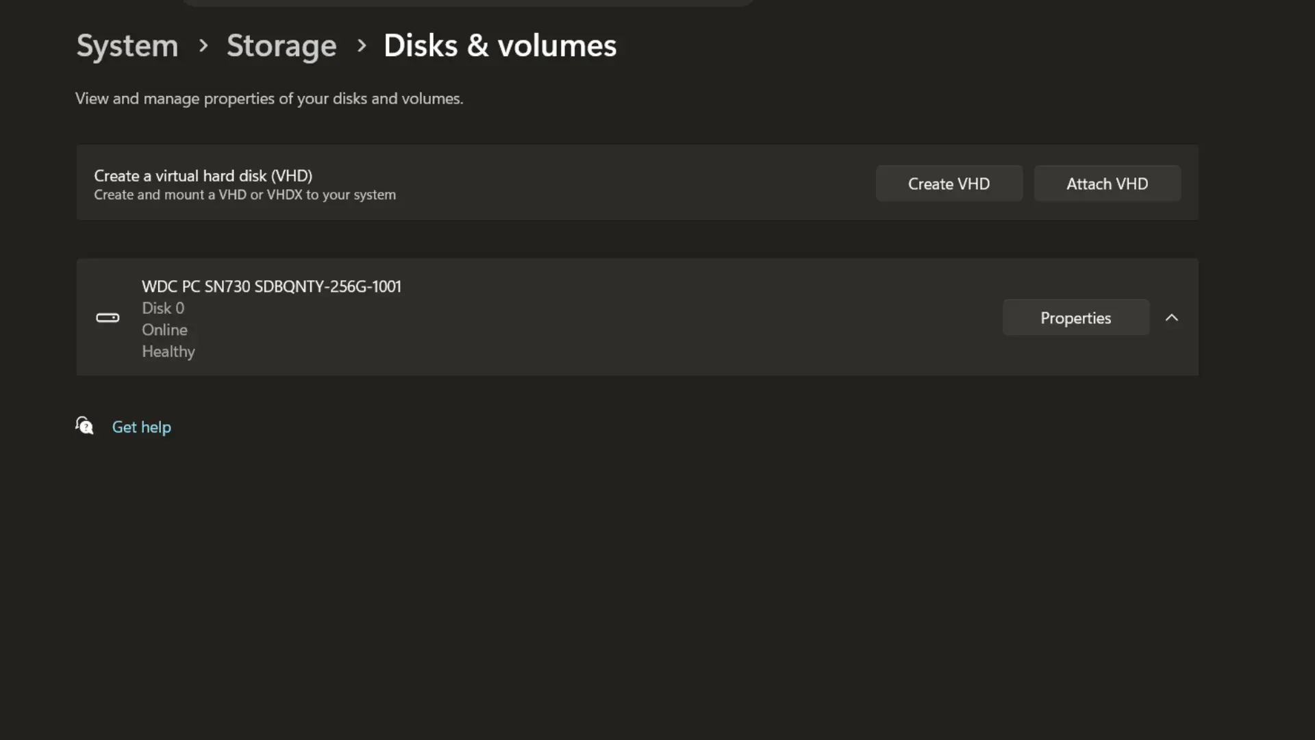 Page 2: Windows Disks and volumes settings showing an online SSD labeled with a healthy status.