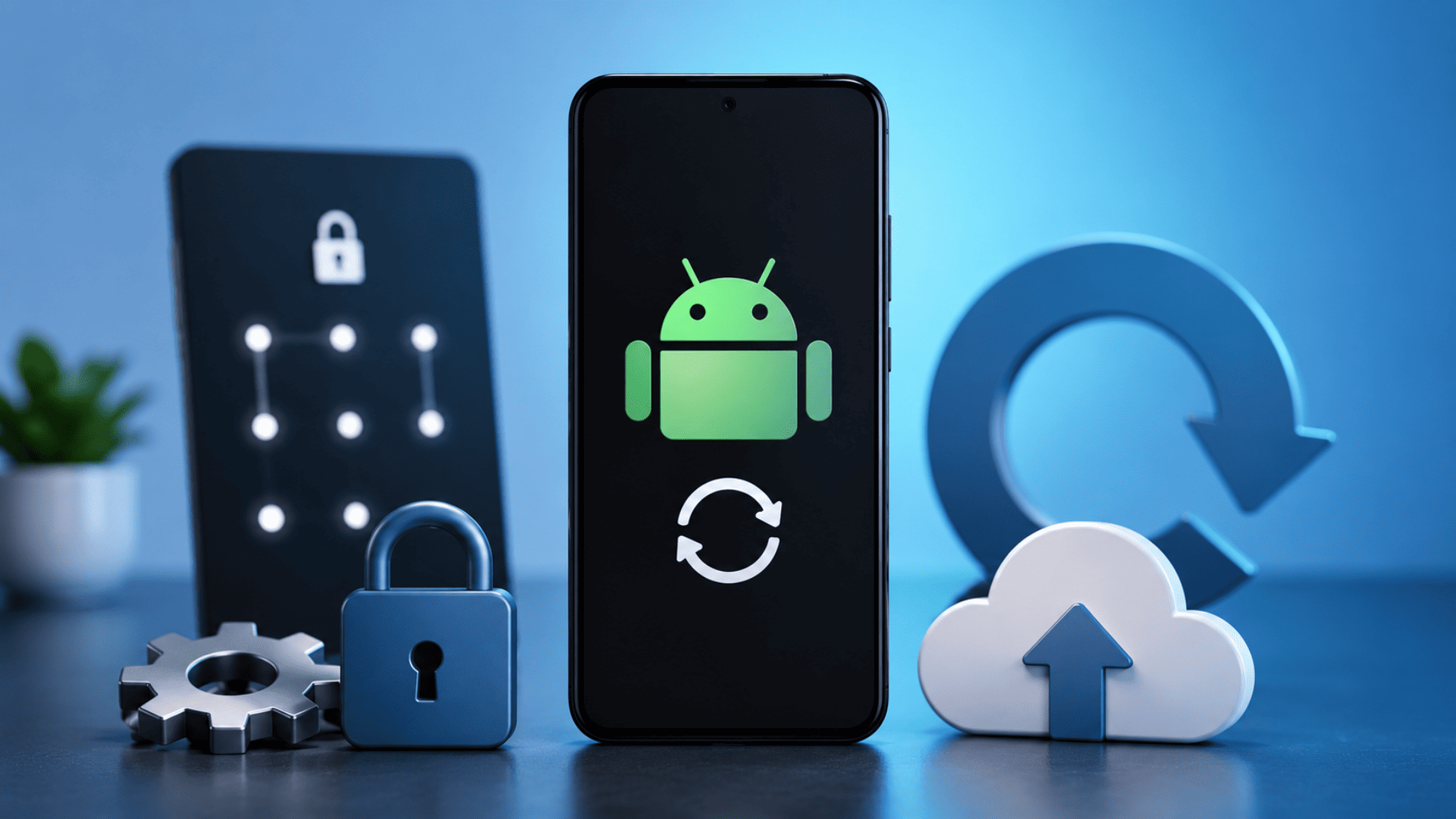 android phone with recovery reset security and backup icons illustrating factory reset without password process (1)