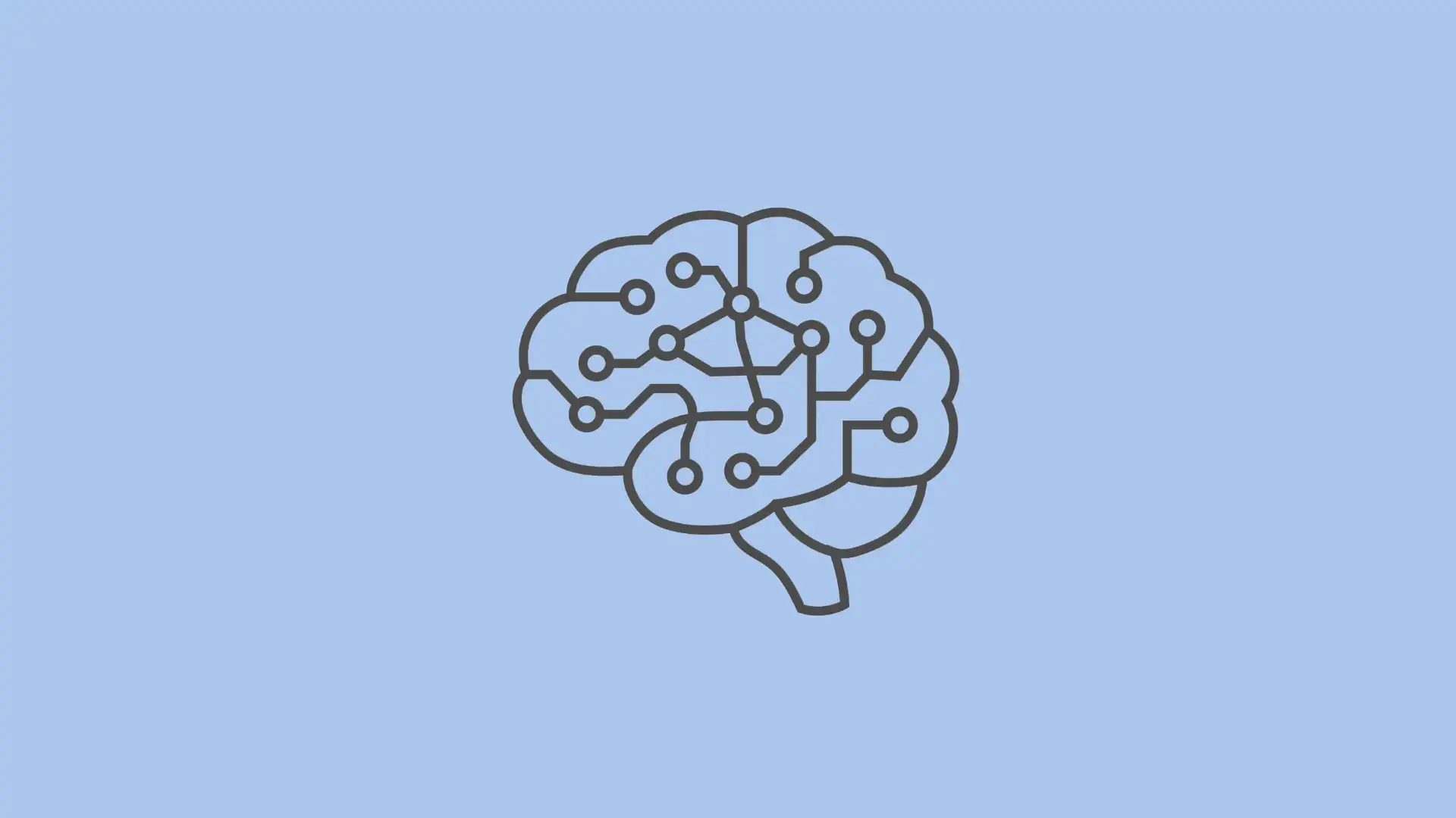 outlined brain filled with connected circuit paths centered on a pale blue background