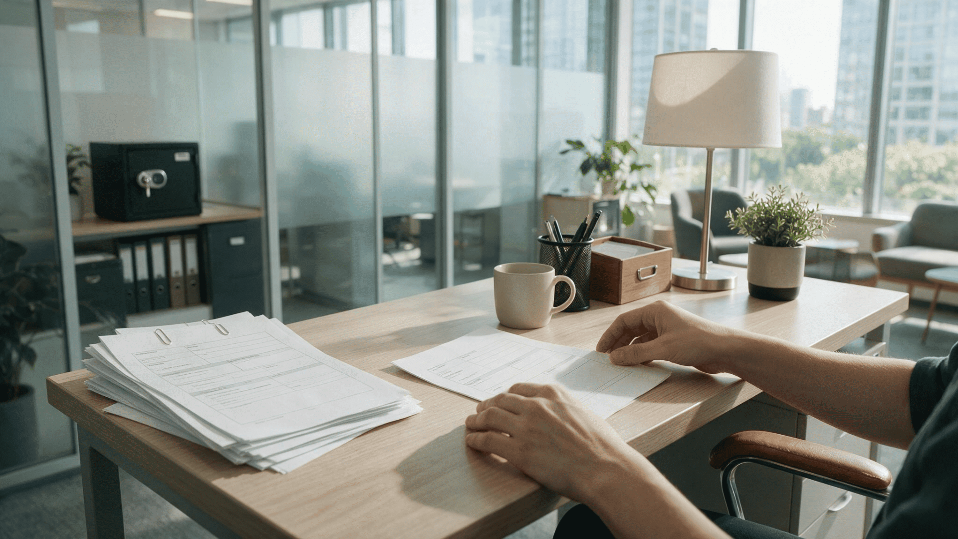 employee documents automatically checked and routed to hr for secure processing and review