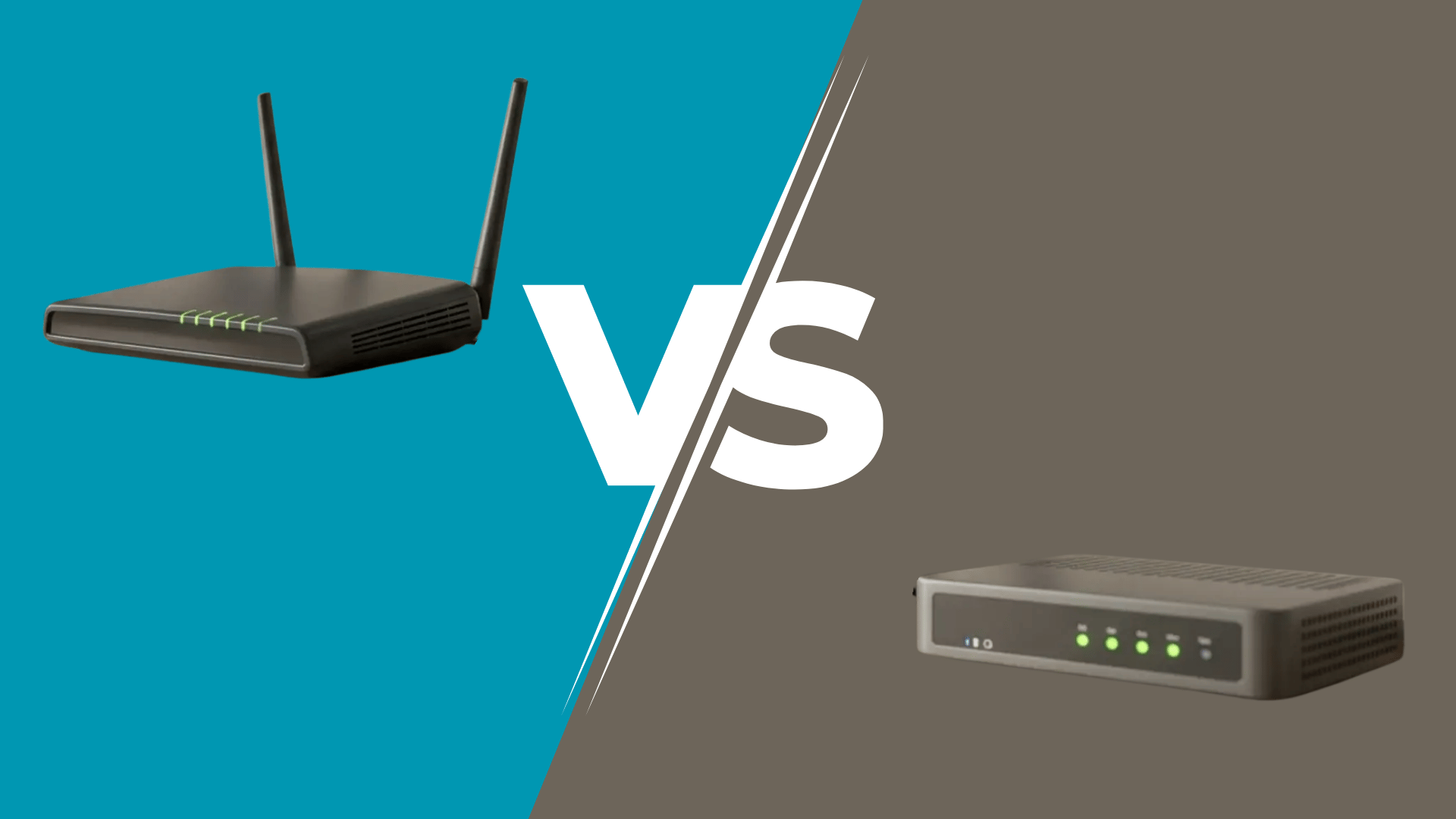 side by side comparison of a wireless router and a wireless access point used in home and office networks