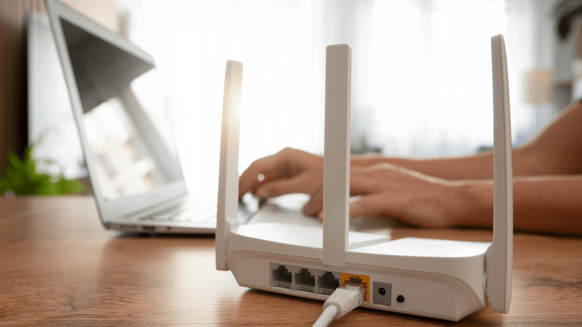 vlan router device showing network segmentation setup with ethernet ports for managing virtual local area networks
