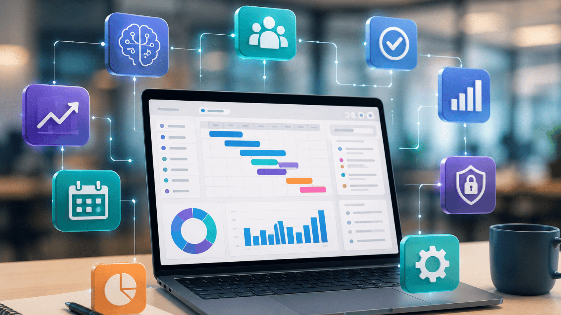 ai powered project management dashboard with analytics automation collaboration and workflow insights for modern teams